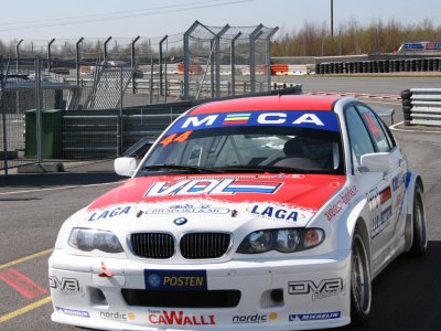 David Björk, pre-season test, STCC 2007 (© Artman Racing)